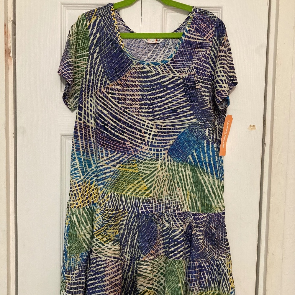 Jams World Lil People *Hibiki* Rayon Hattie Dress, Girl’s Large (12/14)